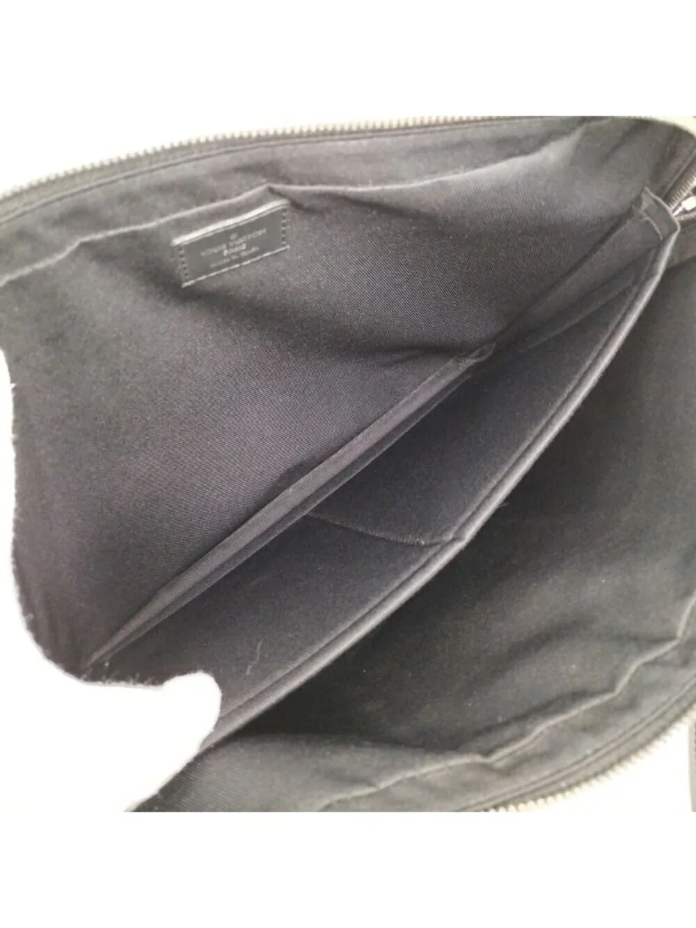 Louis Vuitton Porte Documents Voyage 2-Way Handbag Monogram Eclipse Black